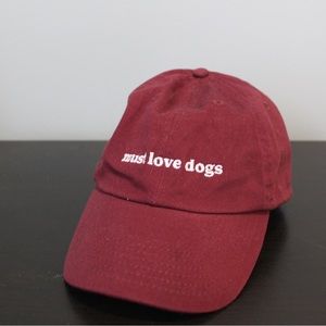 “must love dogs” hat from The Dogist